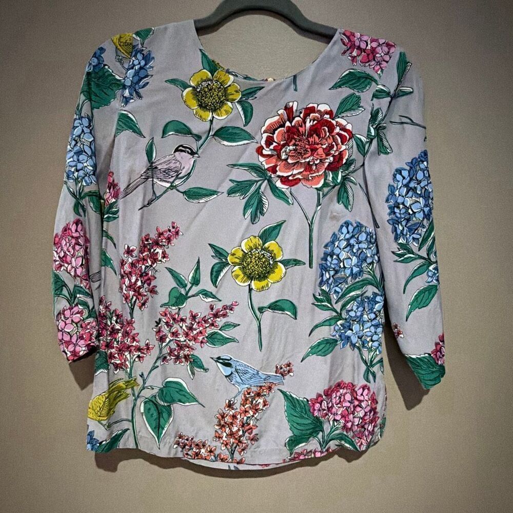 Boden Silk Blouse Eliza Bird 6